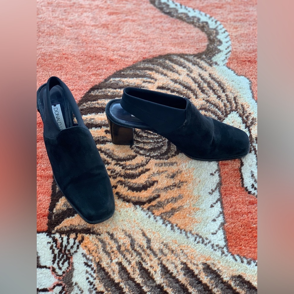 Black suede Donald Pliner shoes